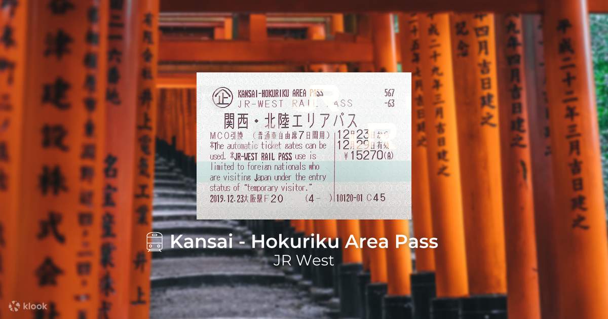 7 Day JR Kansai Hokuriku Area Pass - Klook United States